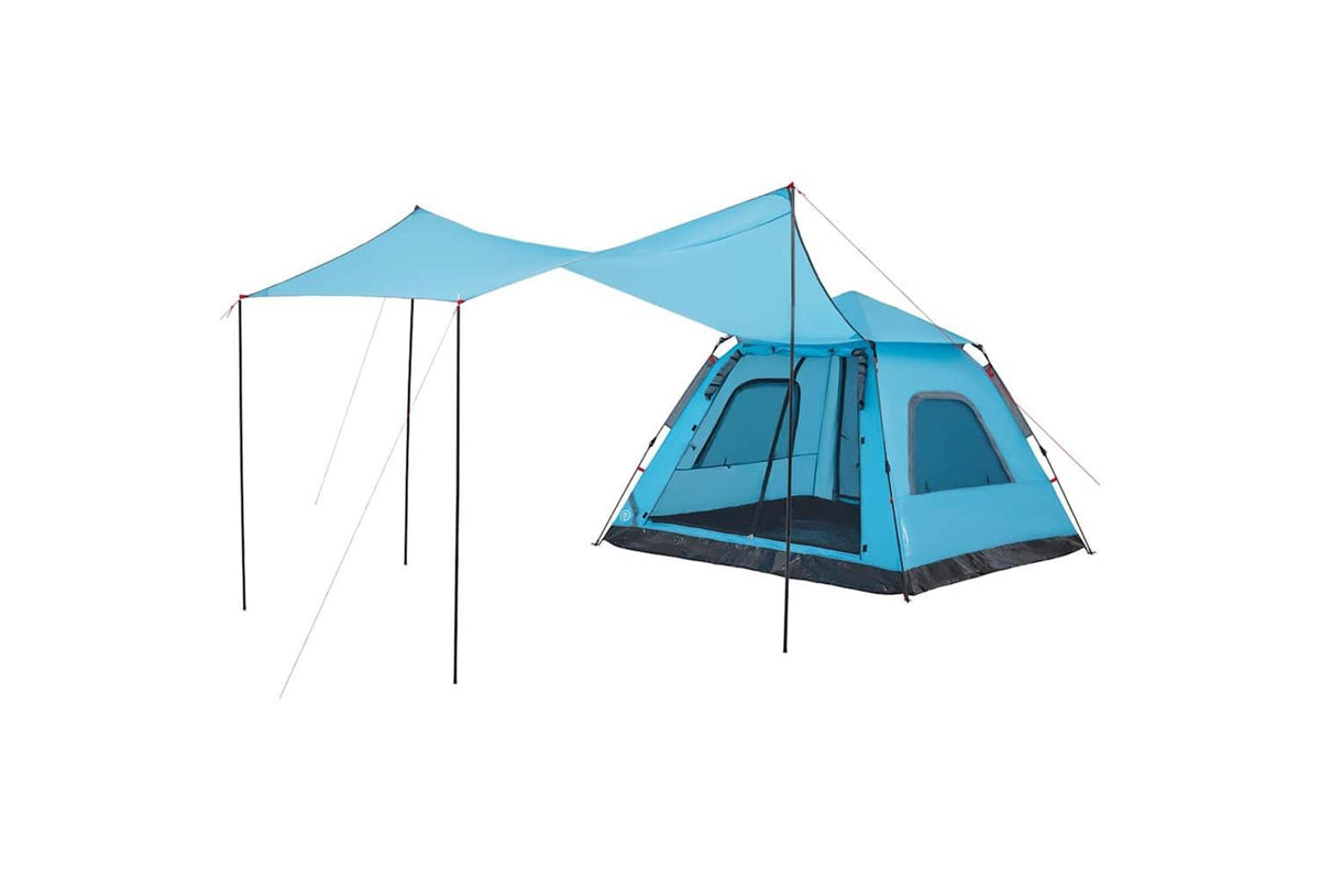 Vidaxl Camping Tent Dome 5-person Blue Quick Release-8