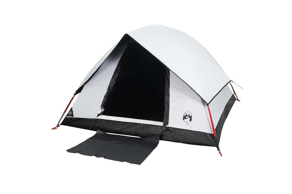 Vidaxl Camping Tent Dome 2-person White Blackout Fabric Waterproof-5