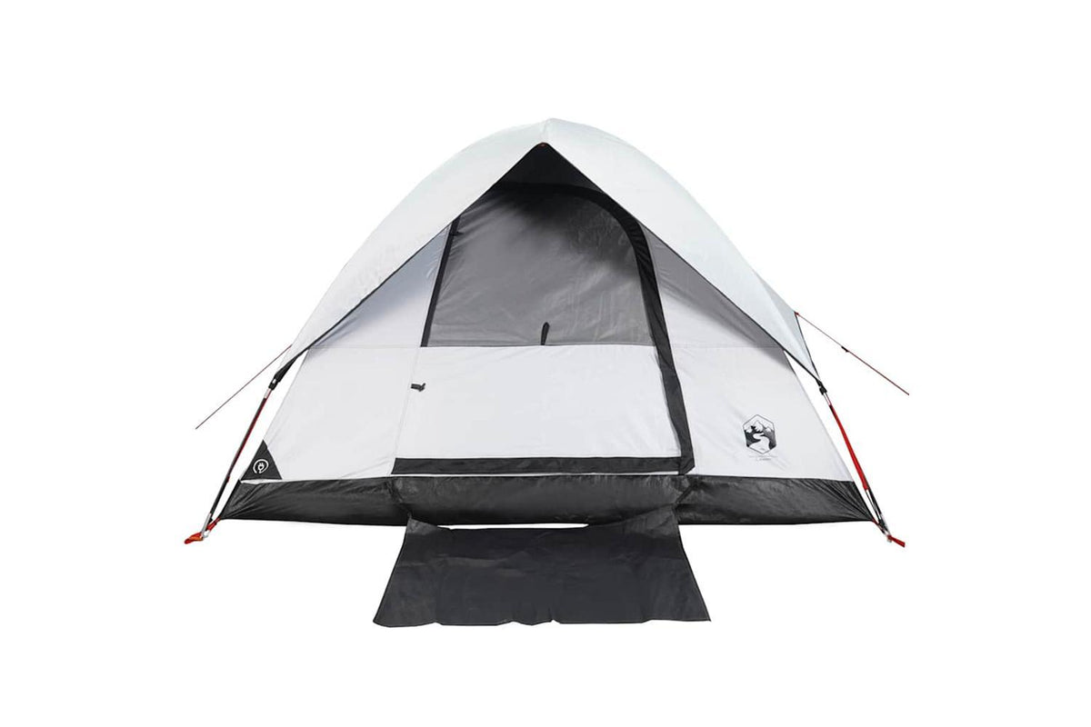 Vidaxl Camping Tent Dome 2-person White Blackout Fabric Waterproof-6