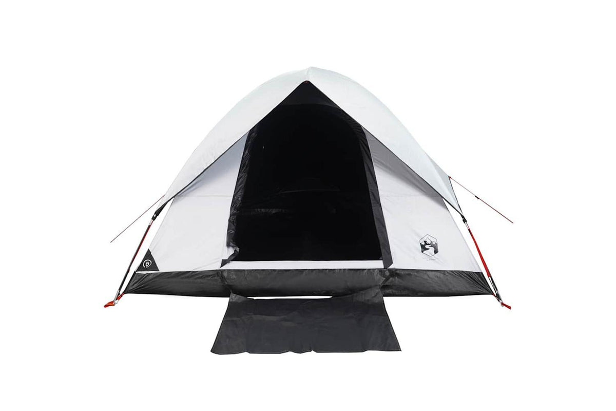 Vidaxl Camping Tent Dome 2-person White Blackout Fabric Waterproof-7