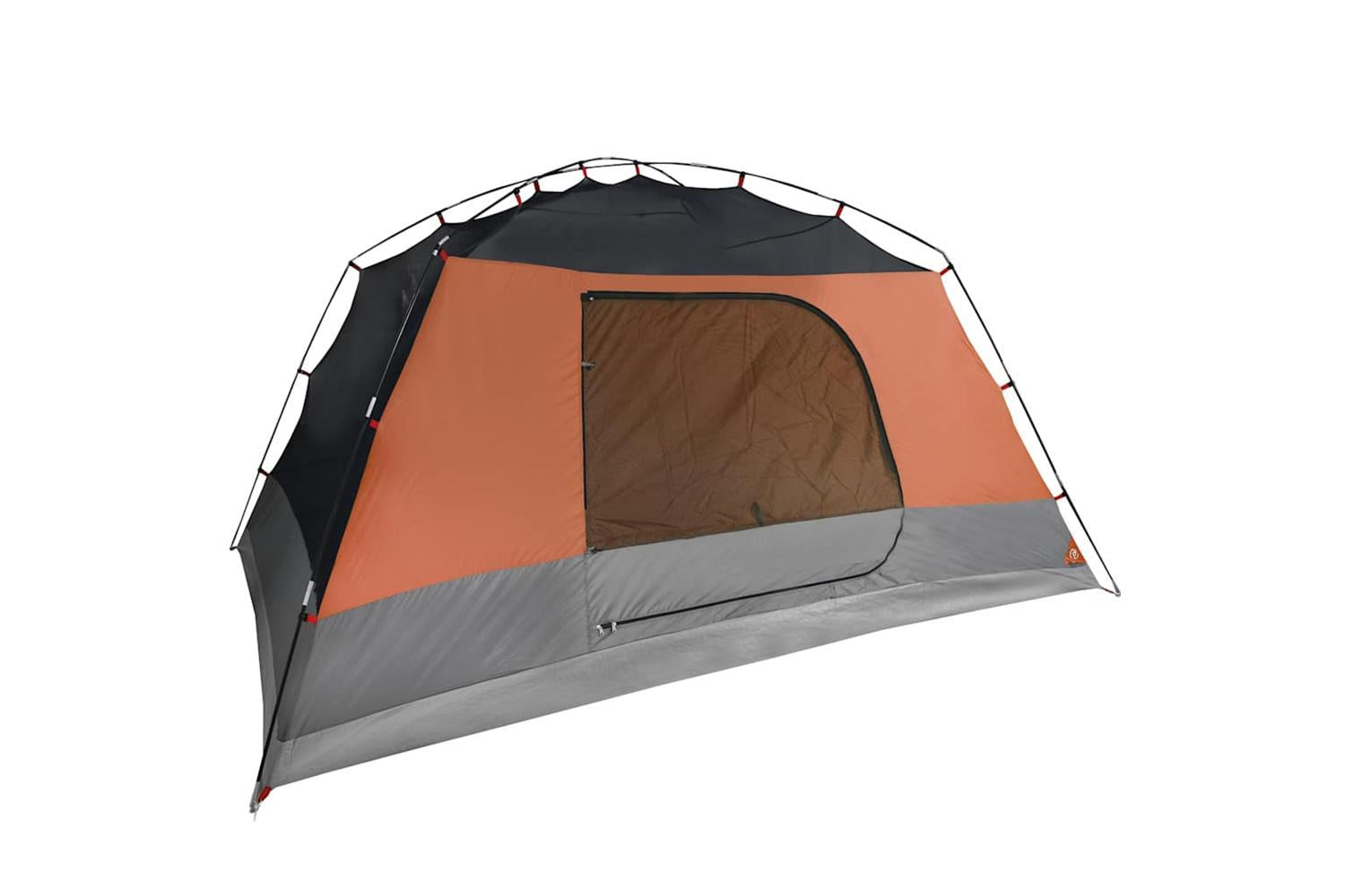 Vidaxl Camping Tent With Porch 4-person Orange Waterproof-8