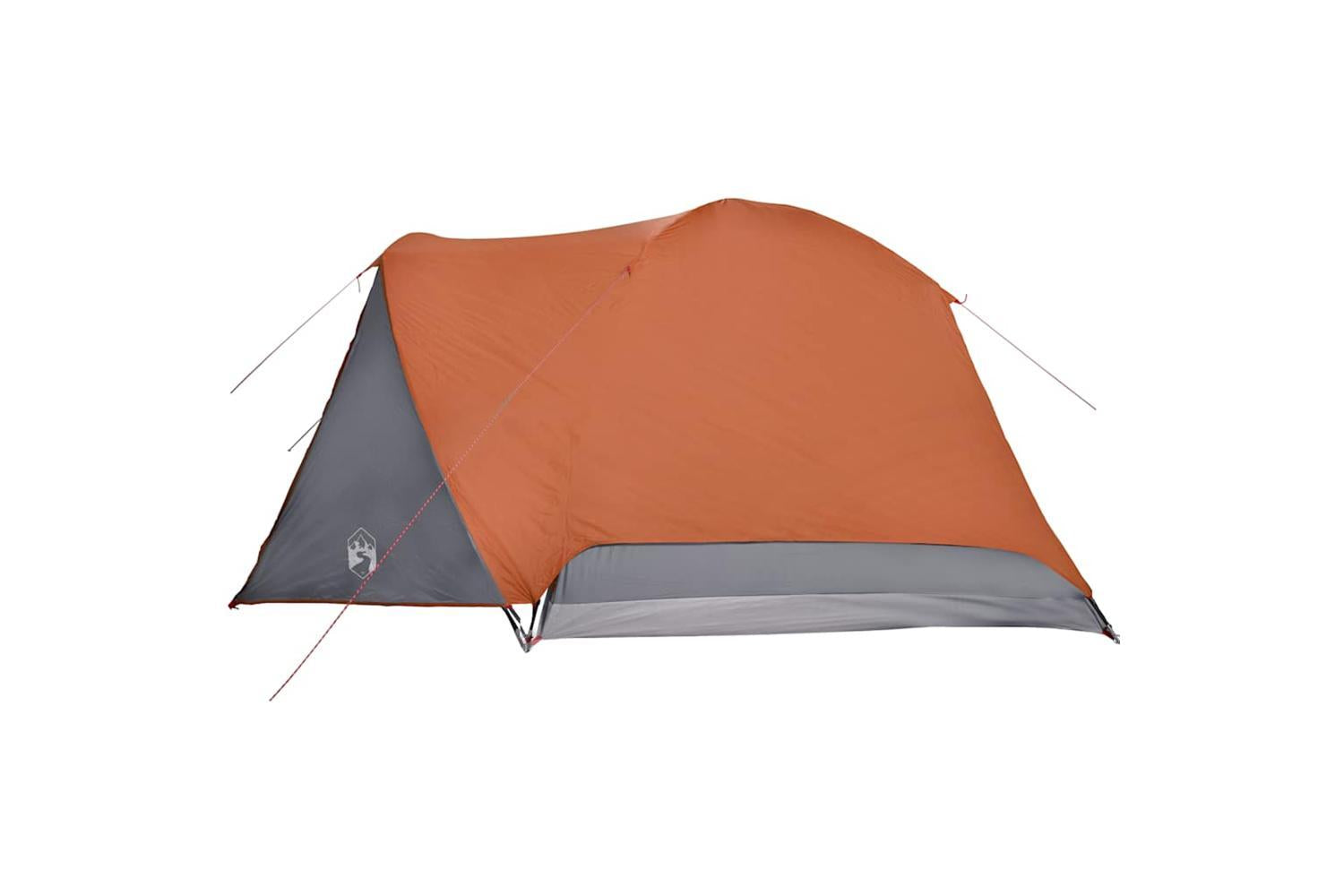 Vidaxl Camping Tent With Porch 4-person Orange Waterproof-9