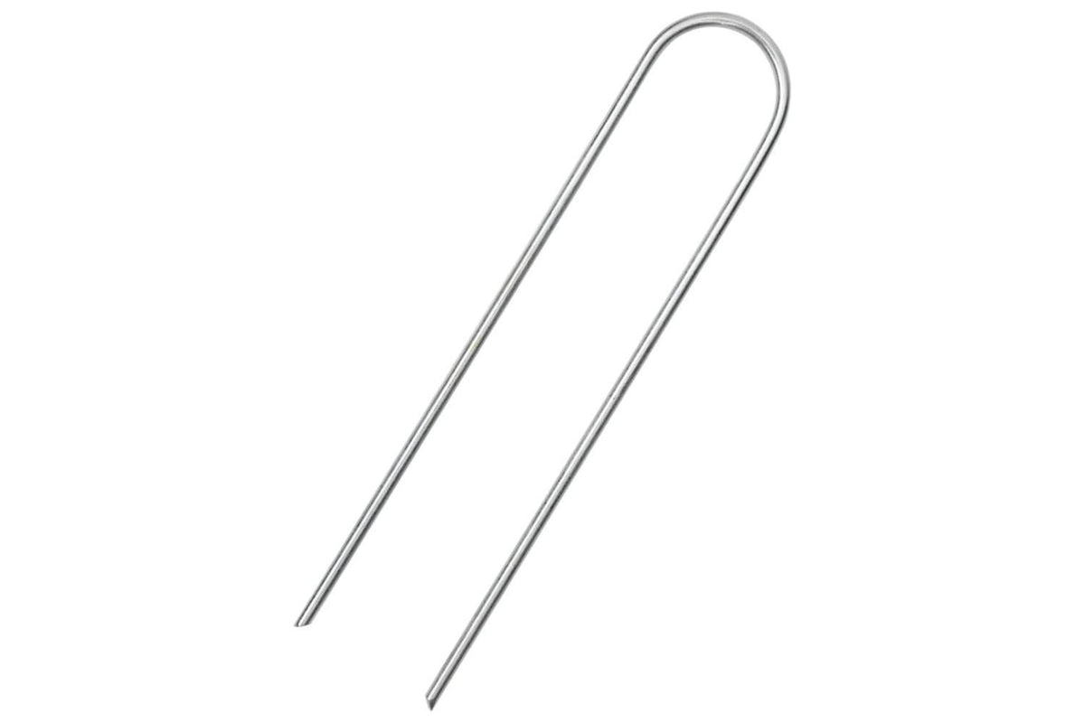 Vidaxl Ground Pegs U Shape 25 Pcs 15x3.5 Cm Galvanised Steel-2
