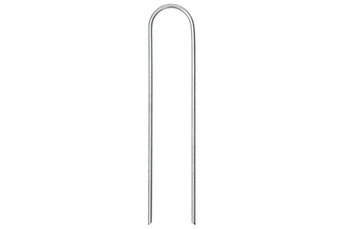 Vidaxl Ground Pegs U Shape 25 Pcs 15x3.5 Cm Galvanised Steel-3