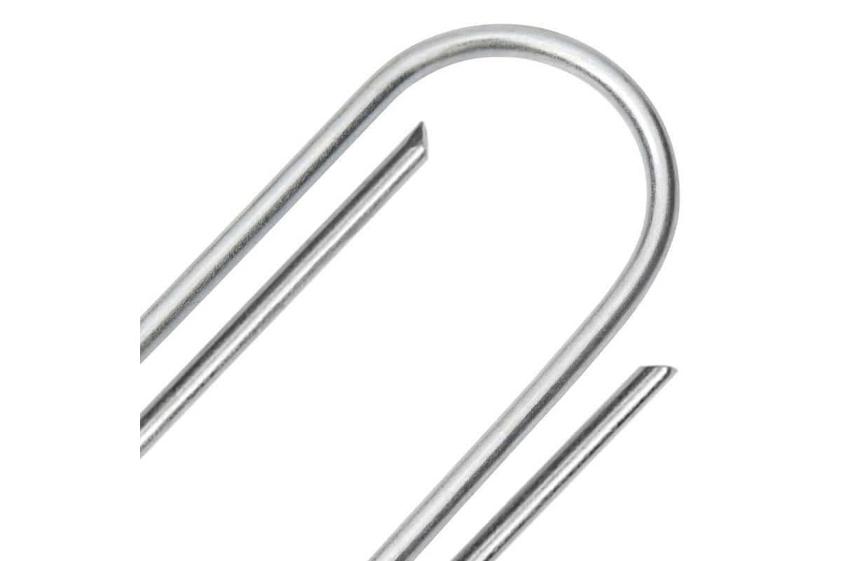 Vidaxl Ground Pegs U Shape 25 Pcs 15x3.5 Cm Galvanised Steel-4
