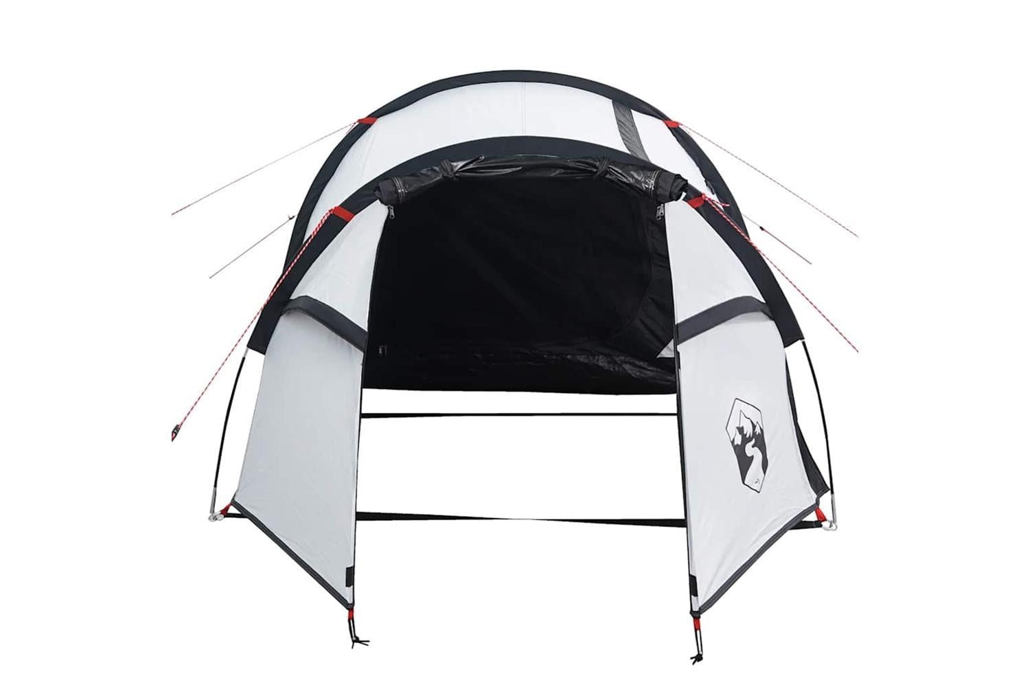 Vidaxl Camping Tent Tunnel 3-person White Blackout Fabric Waterproof-6
