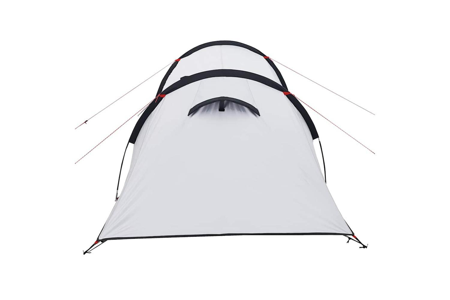 Vidaxl Camping Tent Tunnel 3-person White Blackout Fabric Waterproof-9