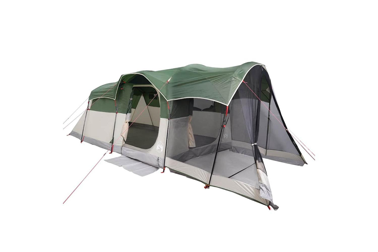 Vidaxl Family Tent Tunnel 8-person Green Waterproof-4