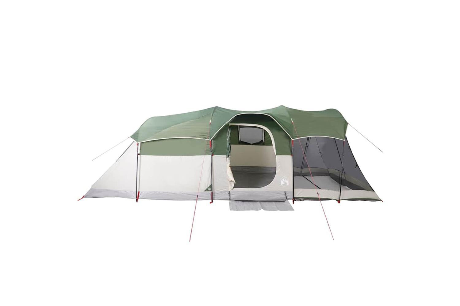 Vidaxl Family Tent Tunnel 8-person Green Waterproof-6