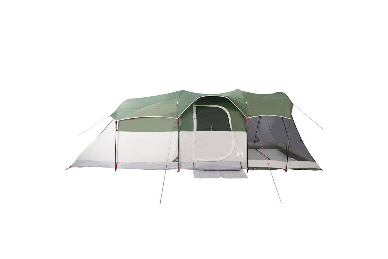 Vidaxl Family Tent Tunnel 8-person Green Waterproof-7