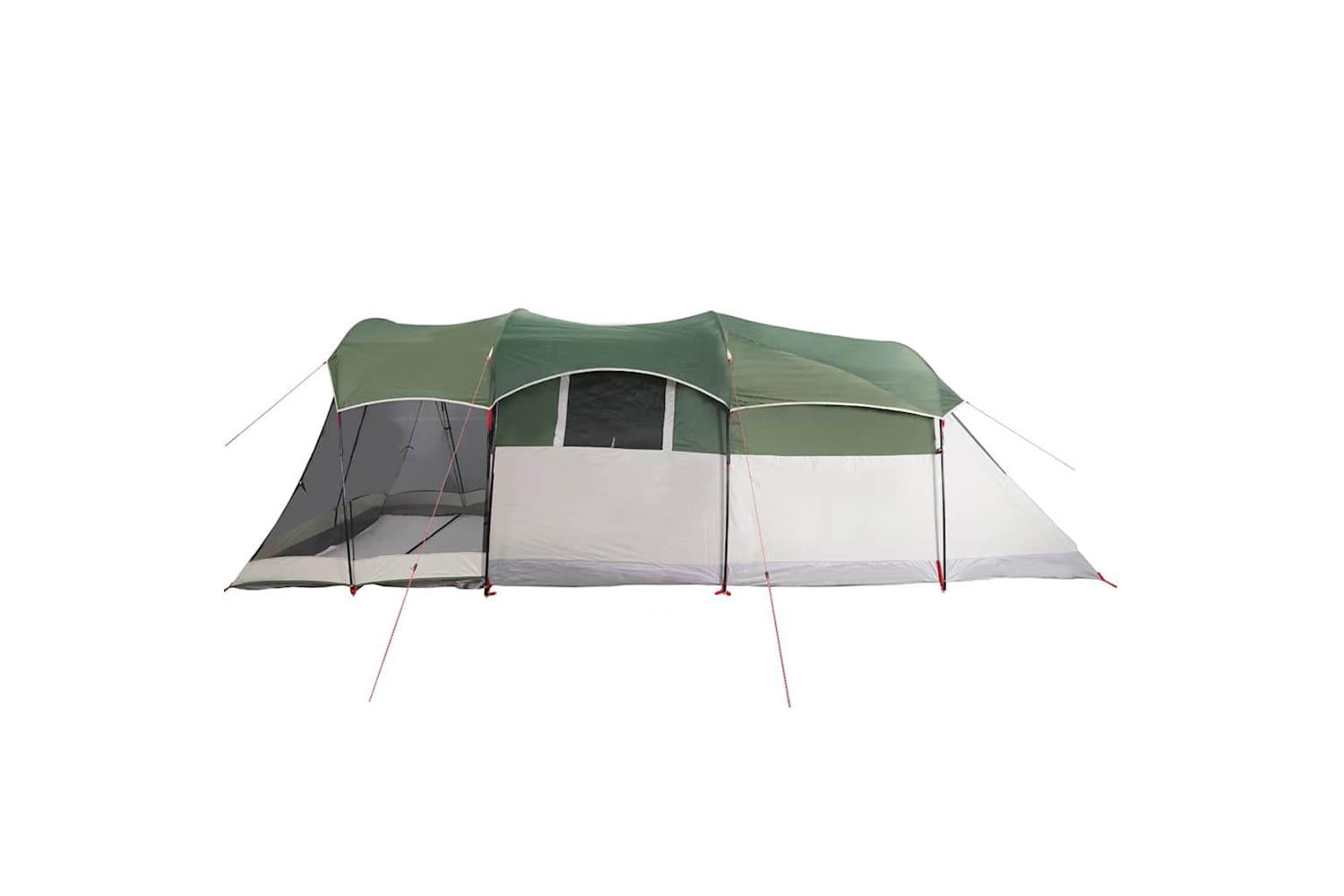 Vidaxl Family Tent Tunnel 8-person Green Waterproof-9