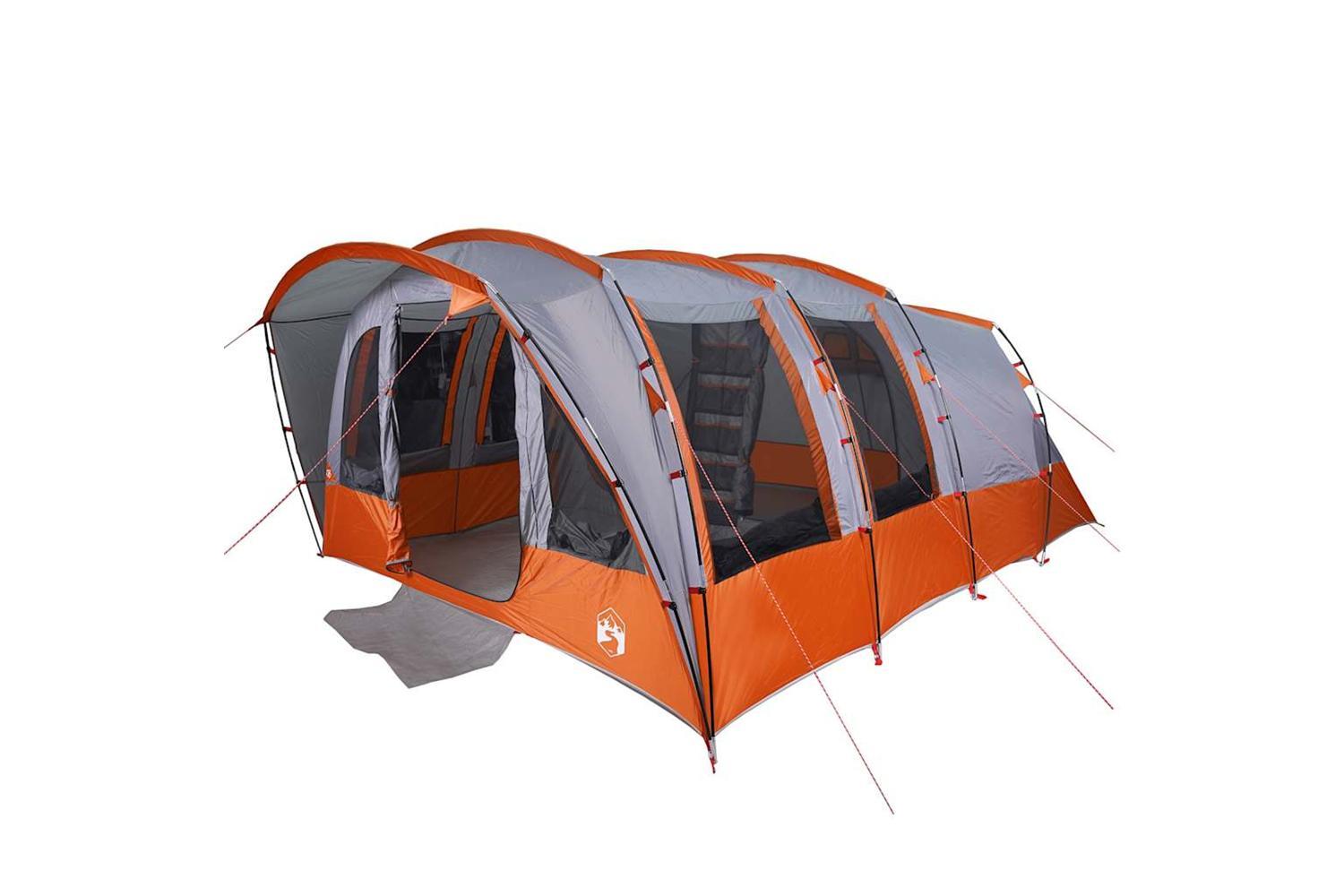 Vidaxl Family Tent Tunnel 8-person Grey Waterproof-3