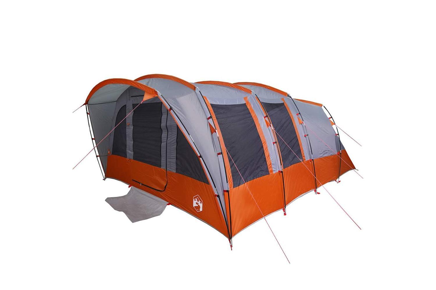 Vidaxl Family Tent Tunnel 8-person Grey Waterproof-5