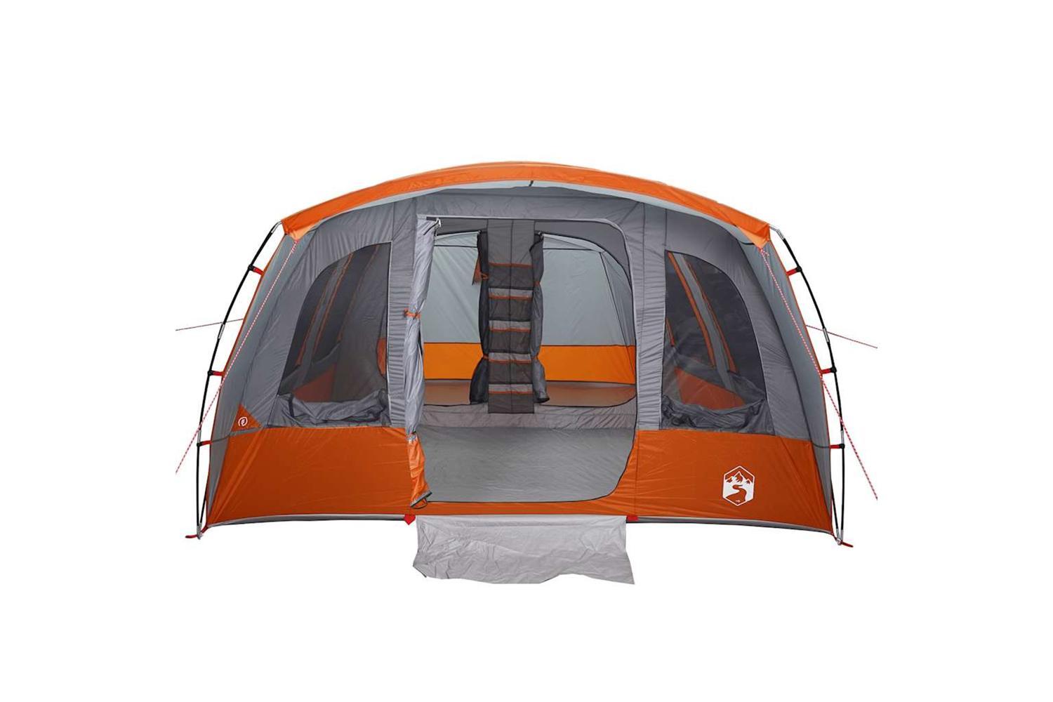 Vidaxl Family Tent Tunnel 8-person Grey Waterproof-7
