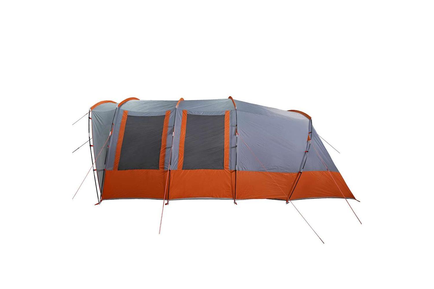 Vidaxl Family Tent Tunnel 8-person Grey Waterproof-9