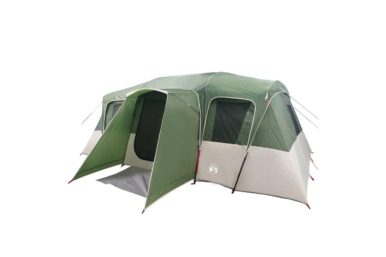 Vidaxl Family Tent Tunnel 16-person Green Waterproof-5