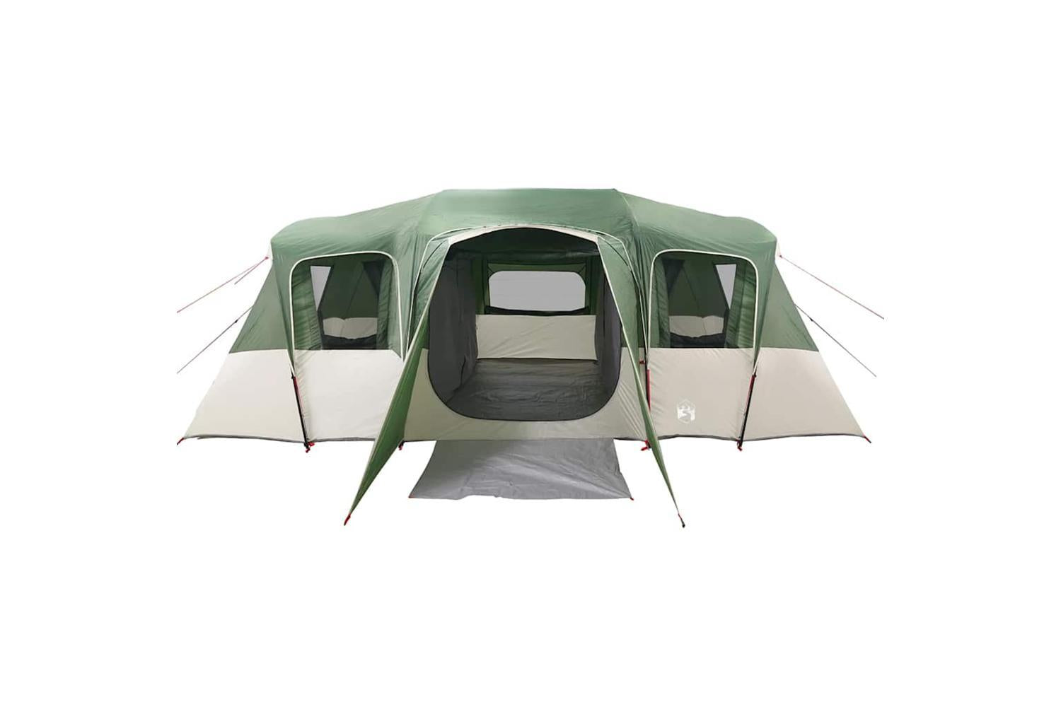 Vidaxl Family Tent Tunnel 16-person Green Waterproof-7
