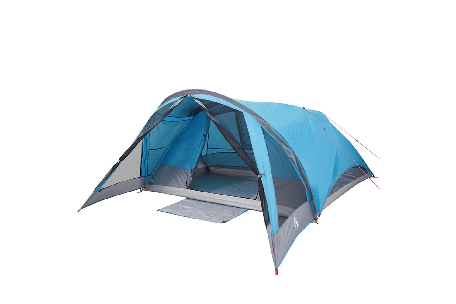 Vidaxl Family Tent Cabin 6-person Blue Waterproof-3