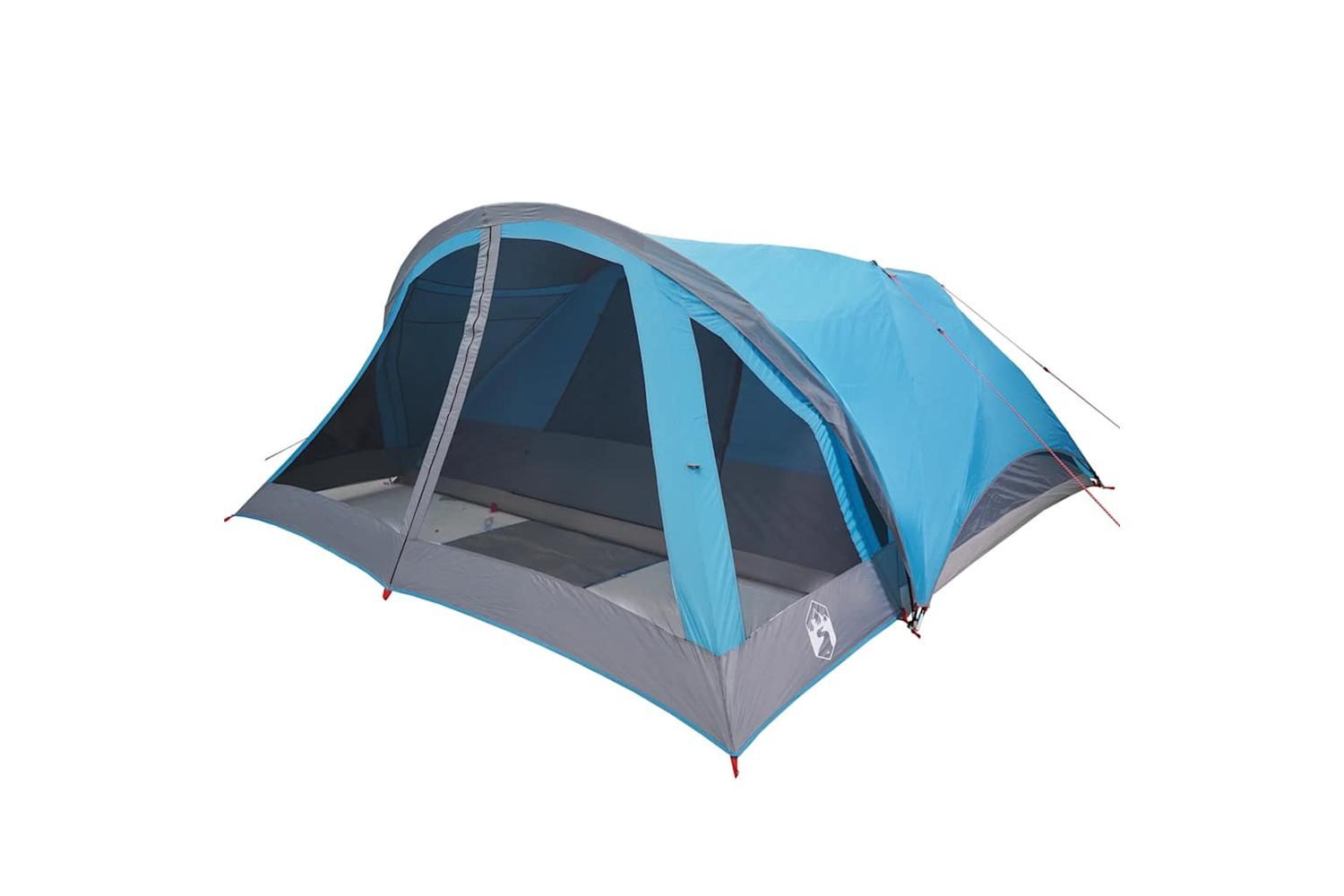 Vidaxl Family Tent Cabin 6-person Blue Waterproof-5