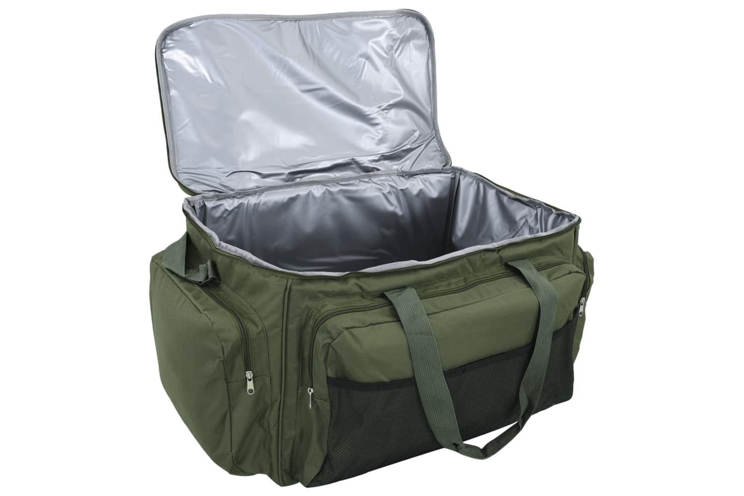 Vidaxl Fishing Bag Waterproof Dark Green Oxford Fabric-4