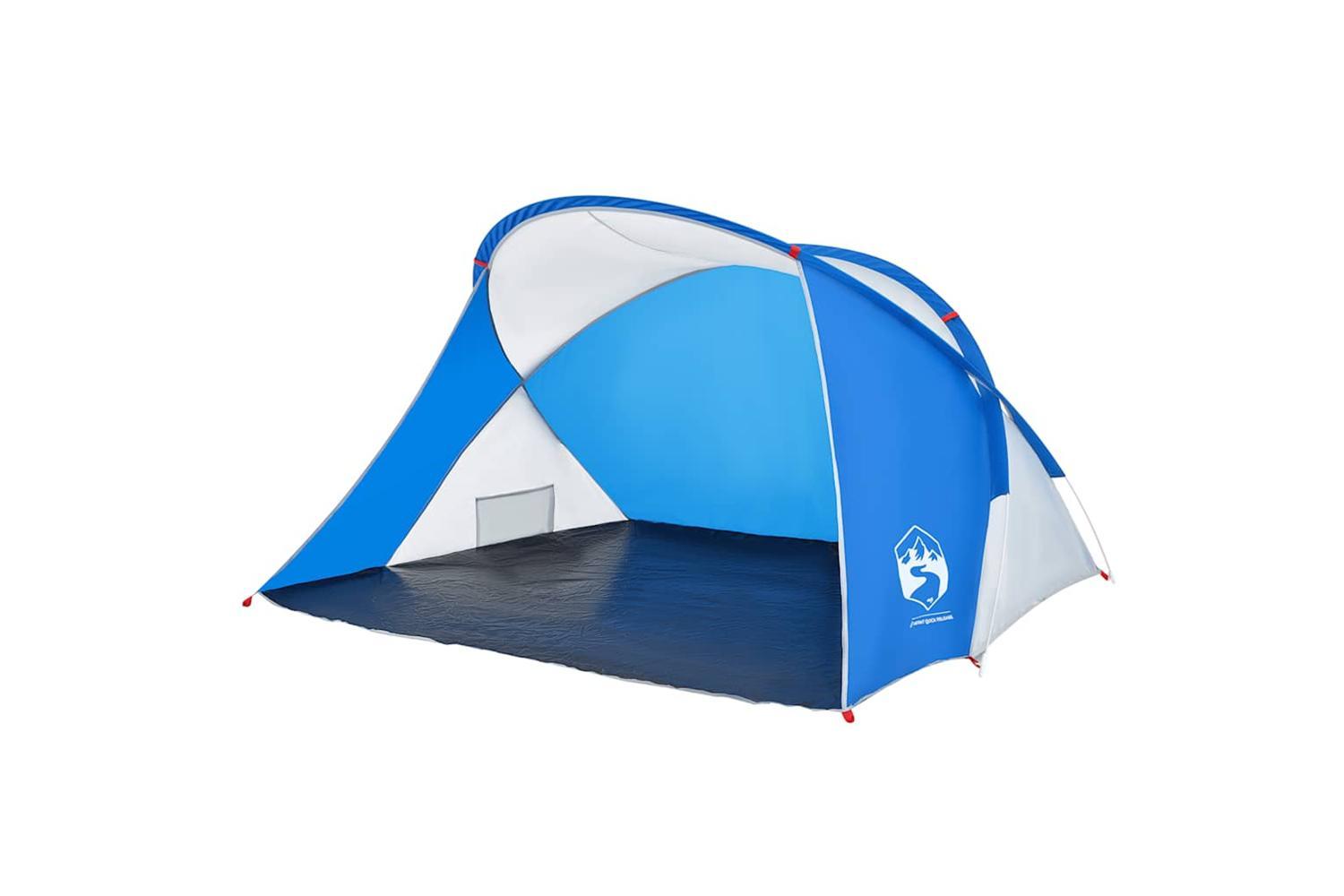 Vidaxl Beach Tent 2-person Azure Blue Pop-up Waterproof-2