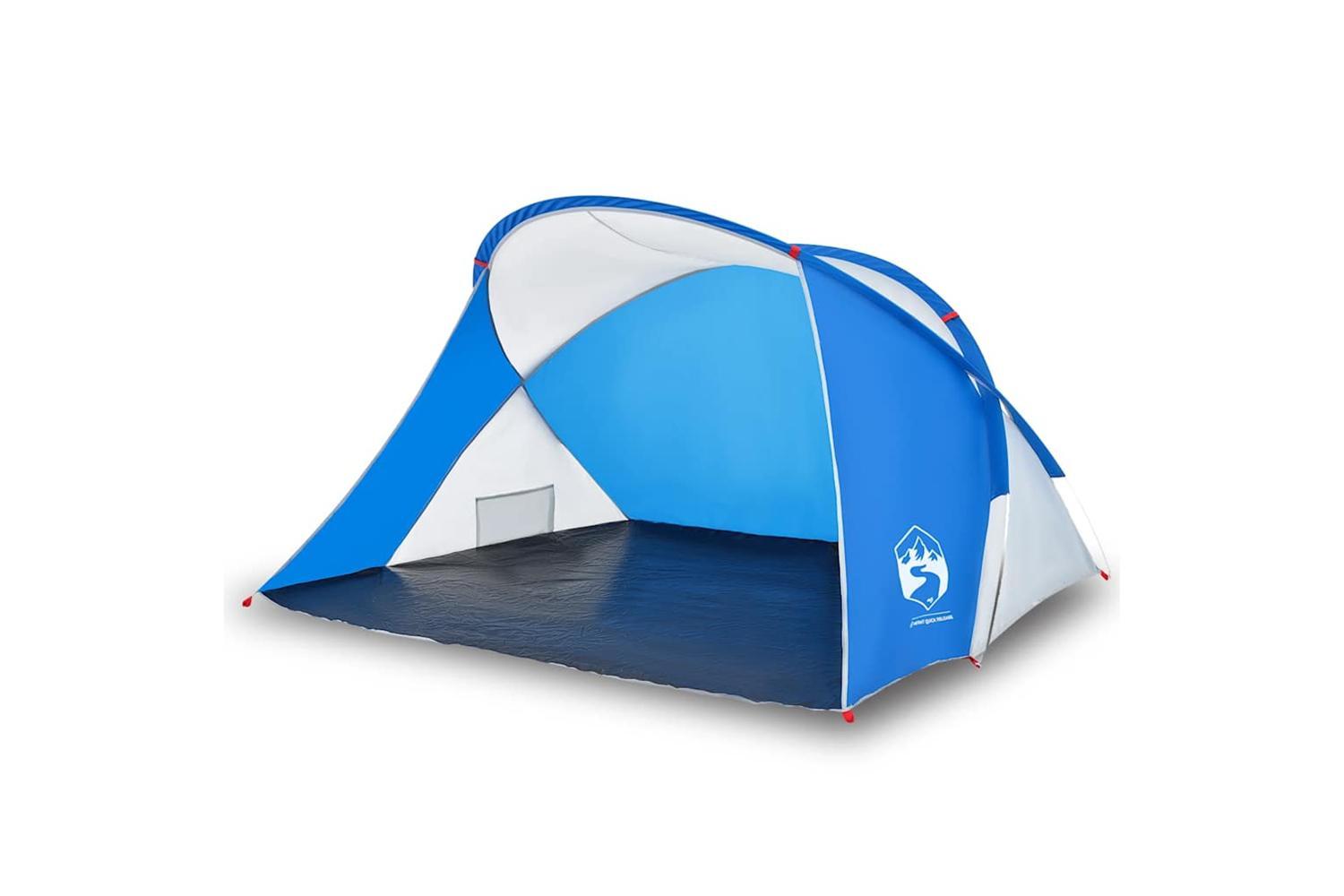 Vidaxl Beach Tent 2-person Azure Blue Pop-up Waterproof-4