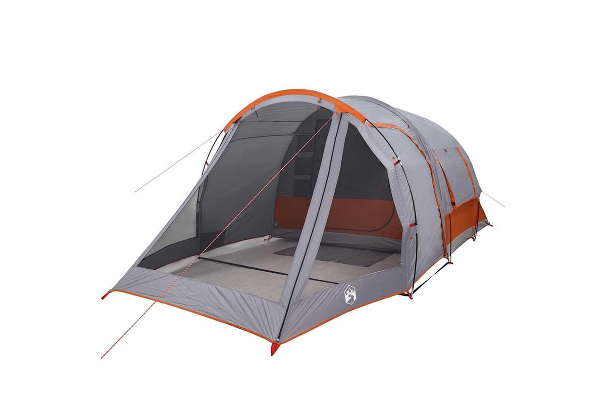 Vidaxl Camping Tent Tunnel 4-person Grey Waterproof-5