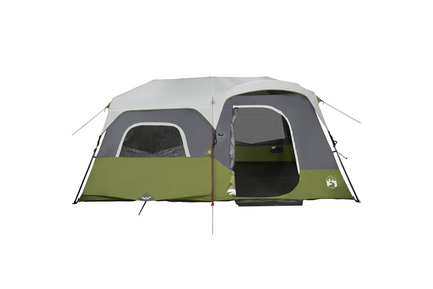 Vidaxl Family Tent With Led 9-person Light Green Quick Release-5