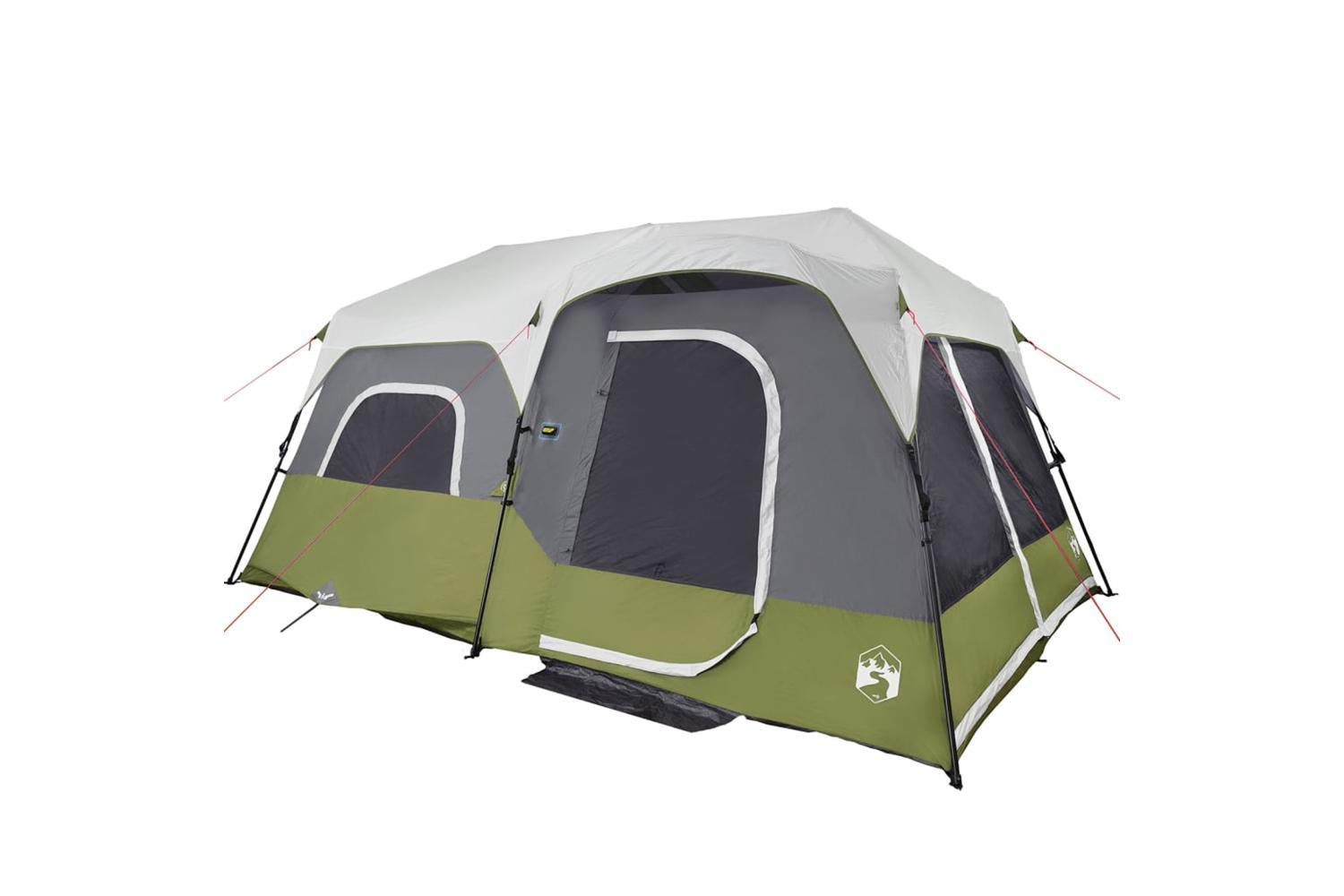 Vidaxl Family Tent With Led 9-person Light Green Quick Release-6