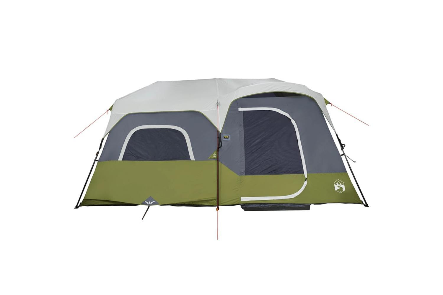 Vidaxl Family Tent With Led 9-person Light Green Quick Release-7