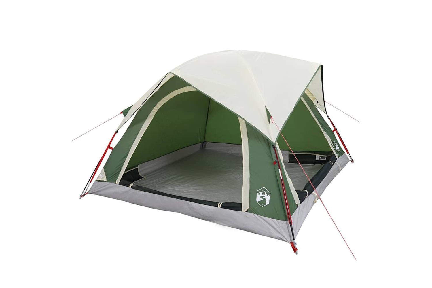 Vidaxl Camping Tent Cabin 4-person Green Waterproof-3