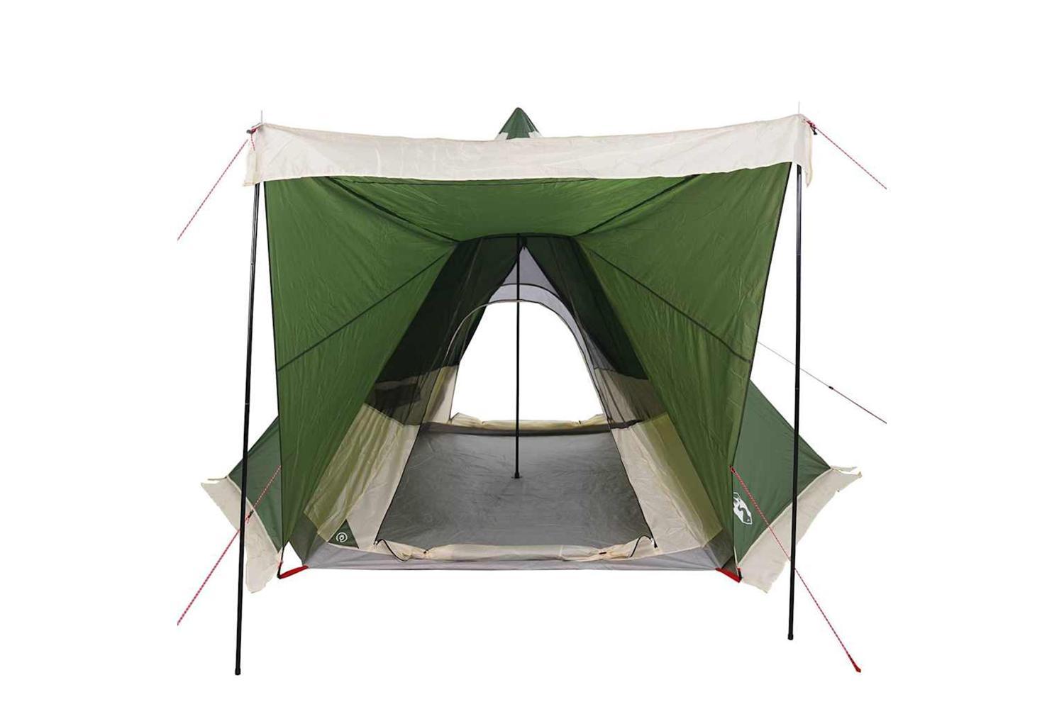 Vidaxl Family Tent Tipi 6-person Green Waterproof-5