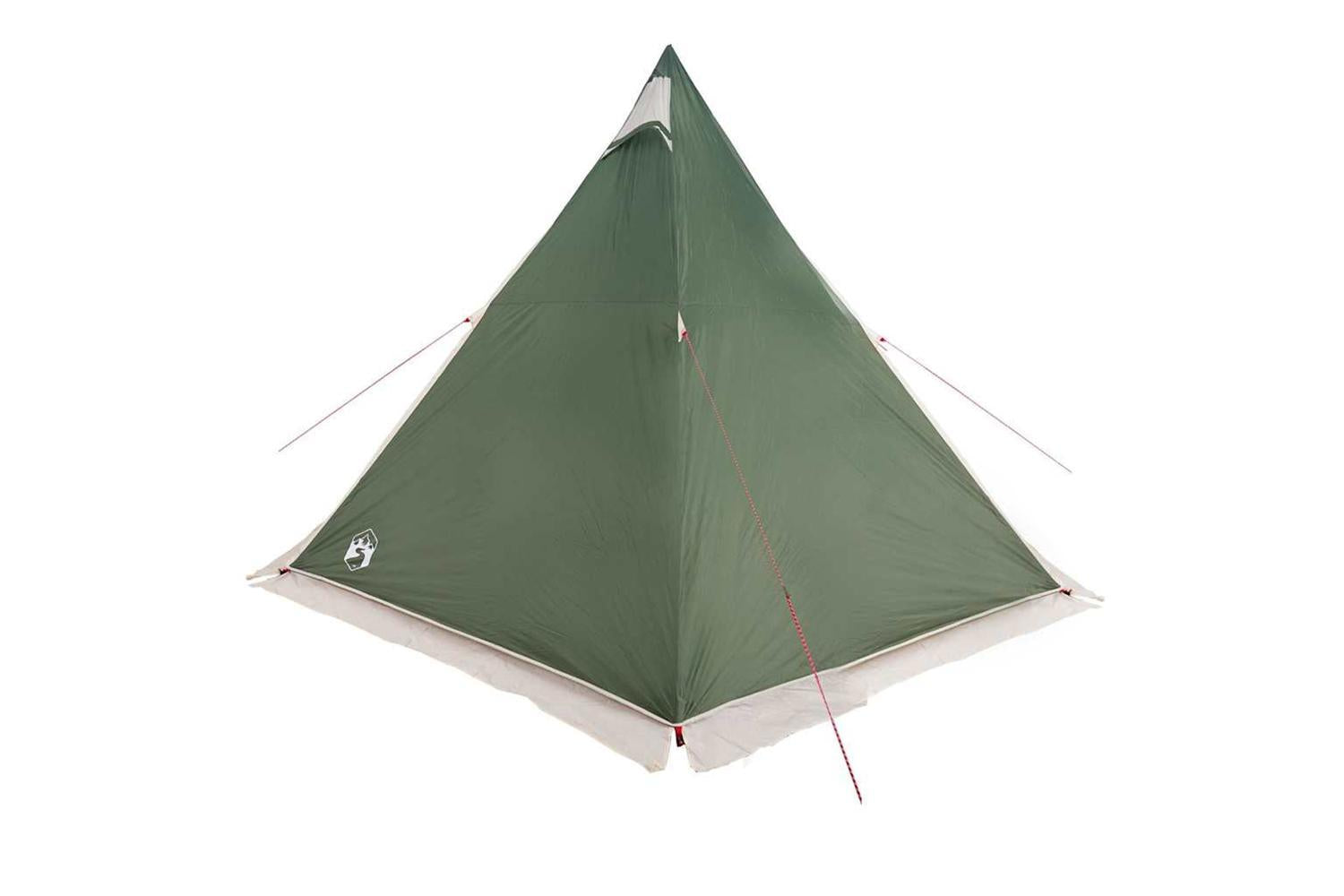 Vidaxl Family Tent Tipi 6-person Green Waterproof-8