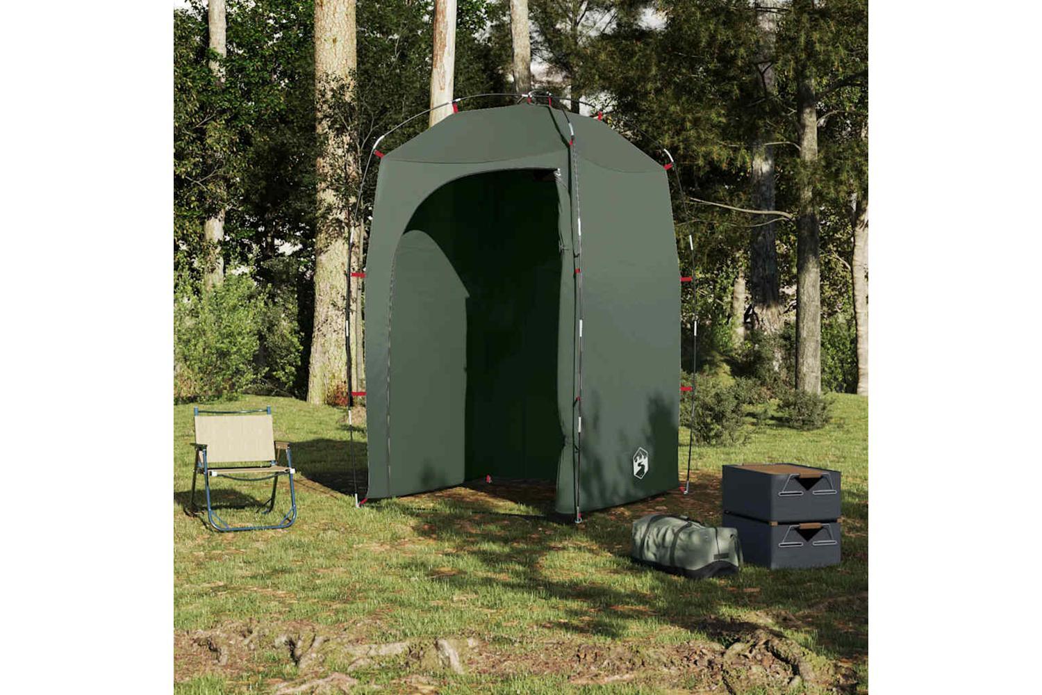 Vidaxl Shower Tent Olive Green Waterproof-4