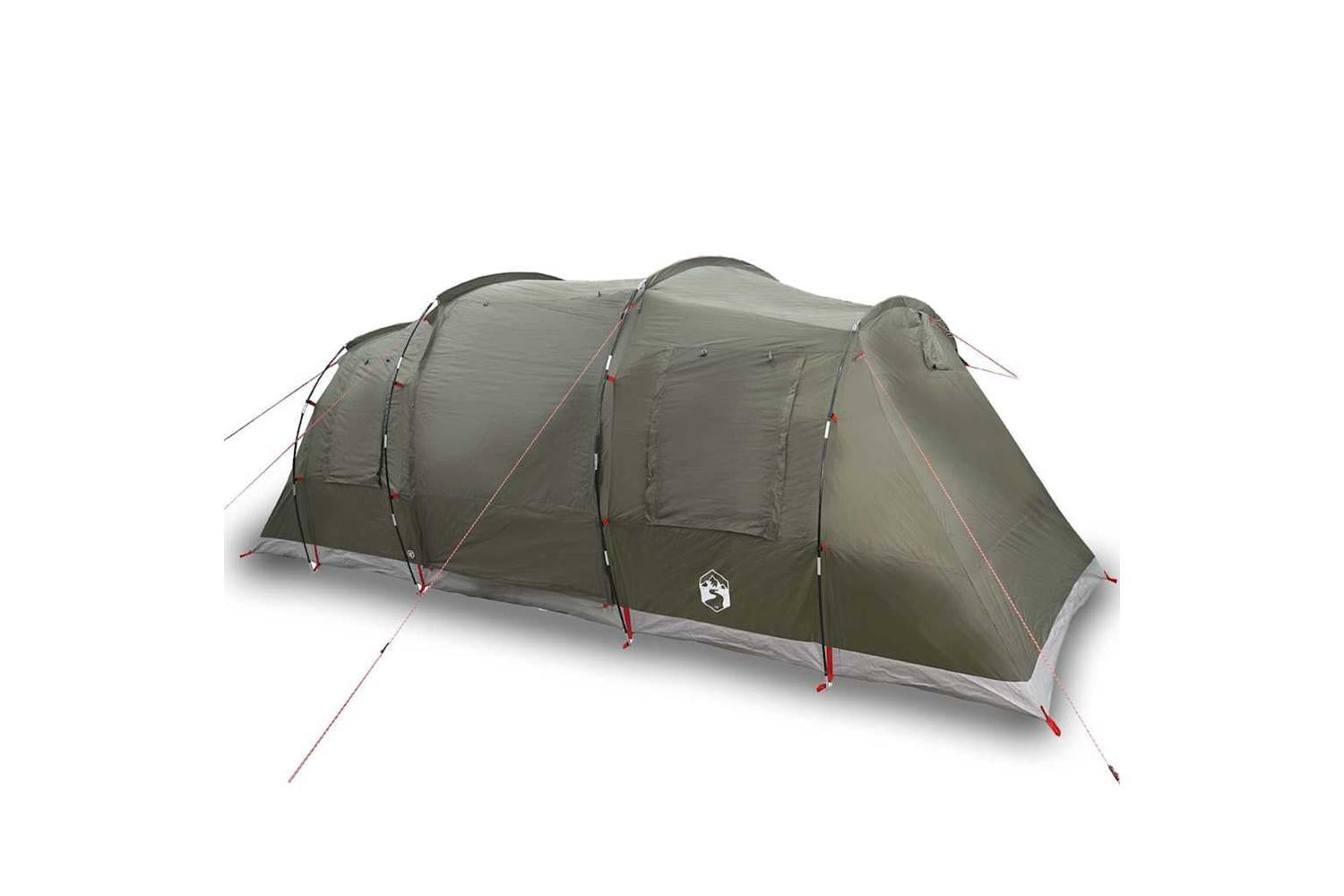 Vidaxl Family Tent Tunnel 6-person Olive Green Waterproof-2