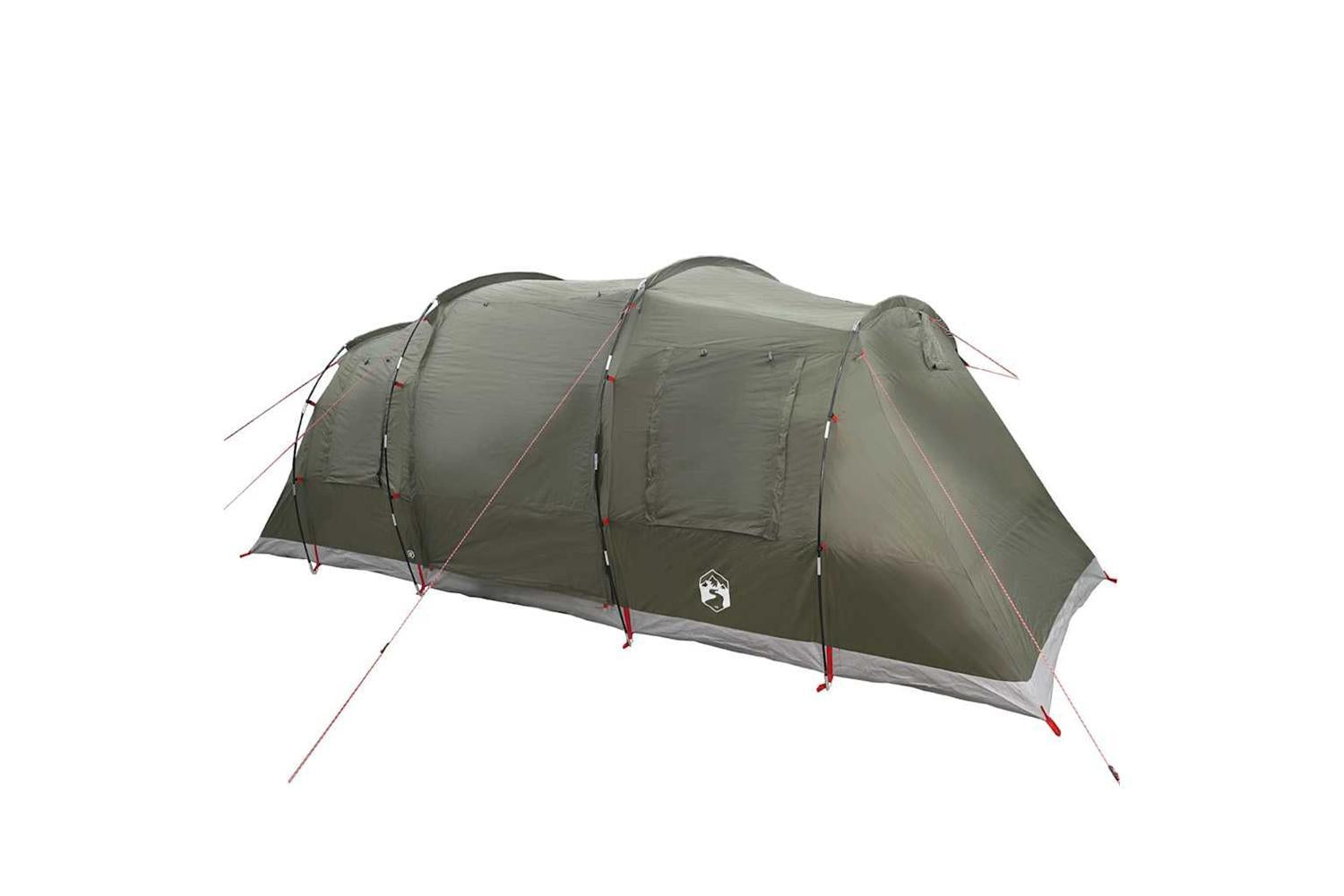 Vidaxl Family Tent Tunnel 6-person Olive Green Waterproof-3