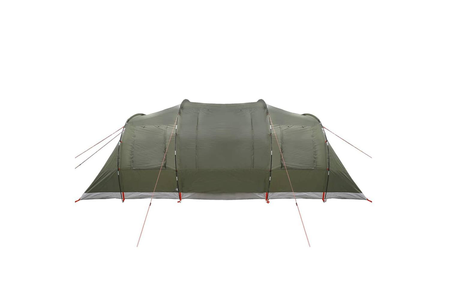 Vidaxl Family Tent Tunnel 6-person Olive Green Waterproof-9