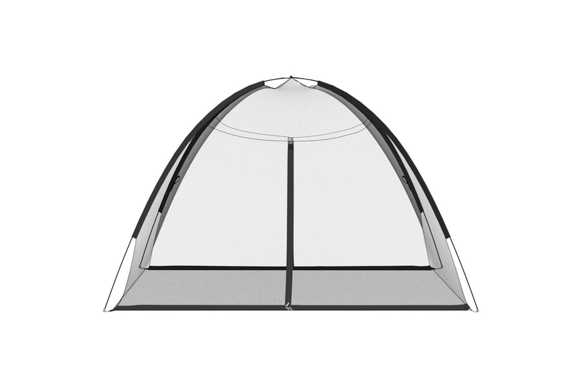 Vidaxl Mosquito Net Mongolia With Doors 220 MeshÃ¢Â blackÃ¢Â 200x200x135 Cm-4