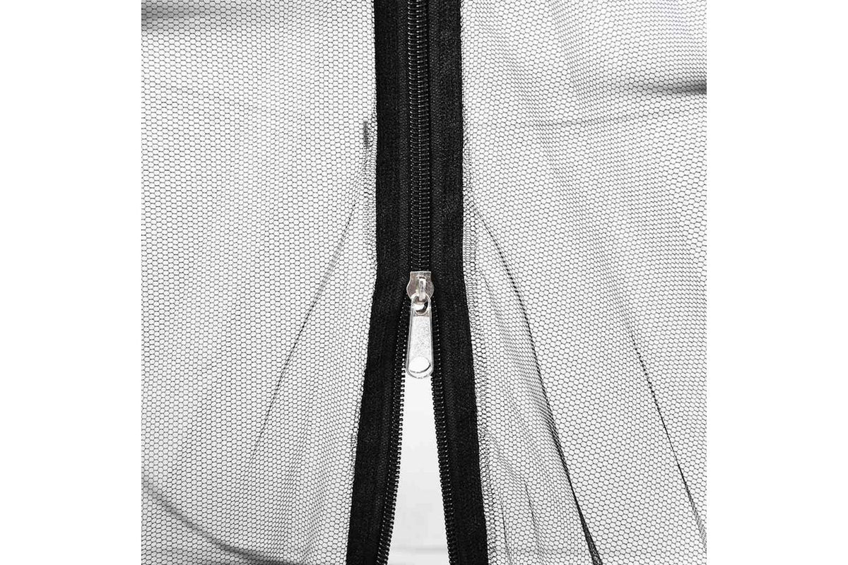 Vidaxl Mosquito Net Mongolia With Doors 220 MeshÃ¢Â blackÃ¢Â 200x200x135 Cm-7