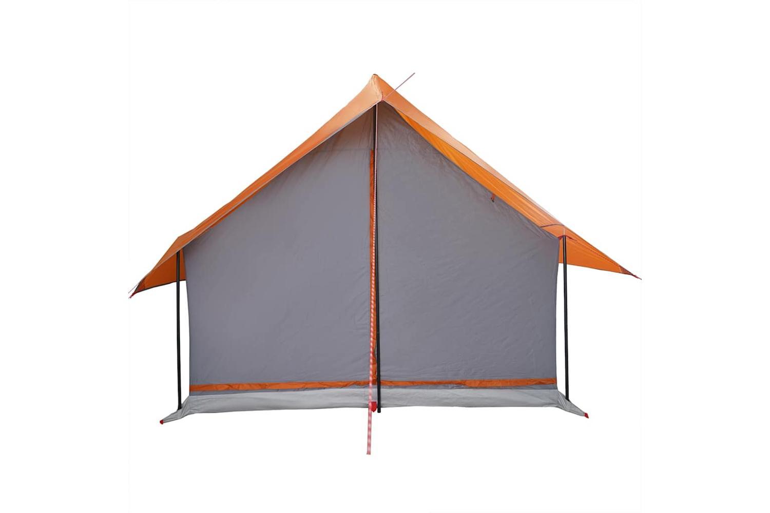 Vidaxl Camping Tent 5-person Grey And Orange Waterproof-7