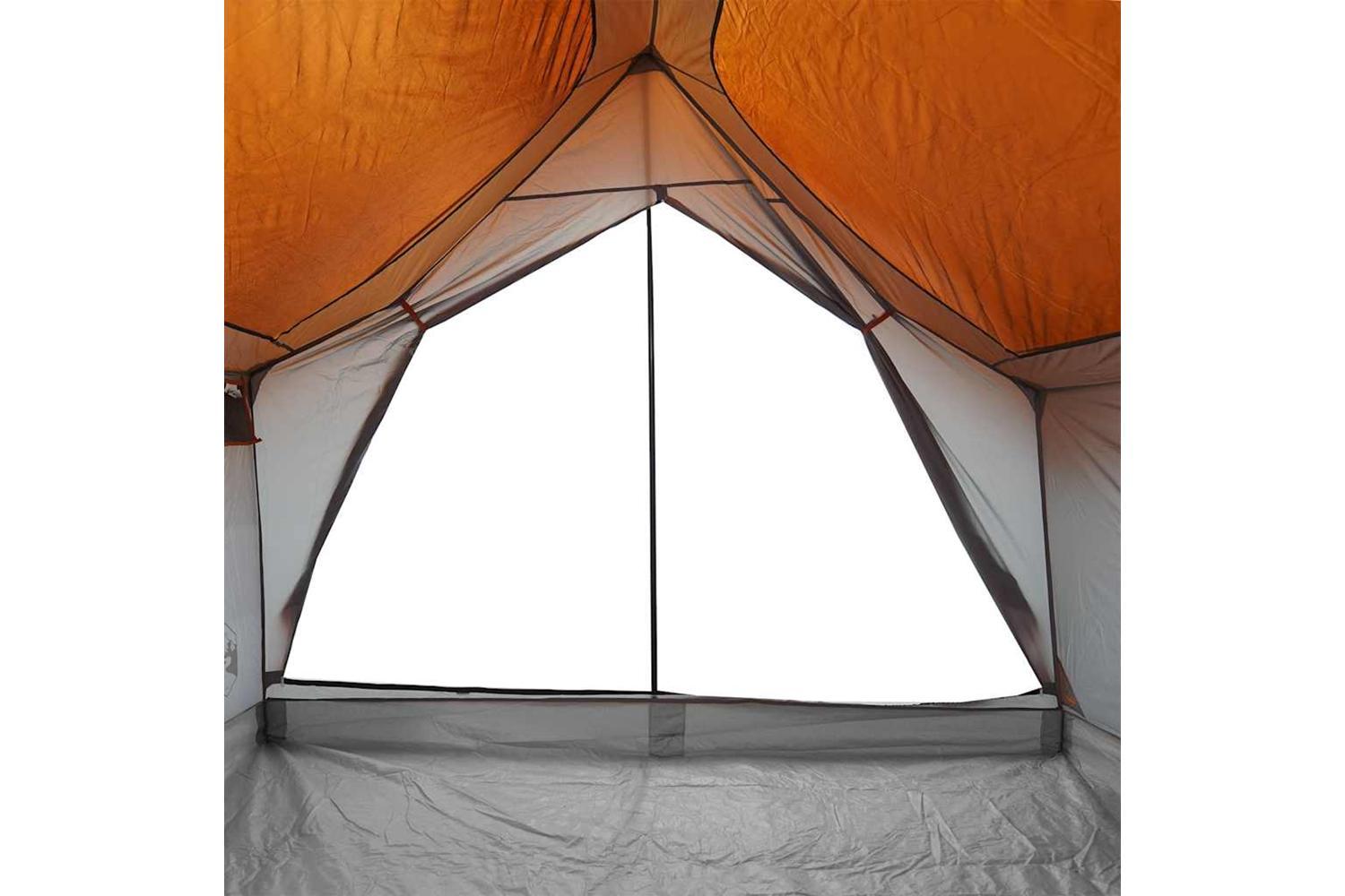 Vidaxl Camping Tent 5-person Grey And Orange Waterproof-10