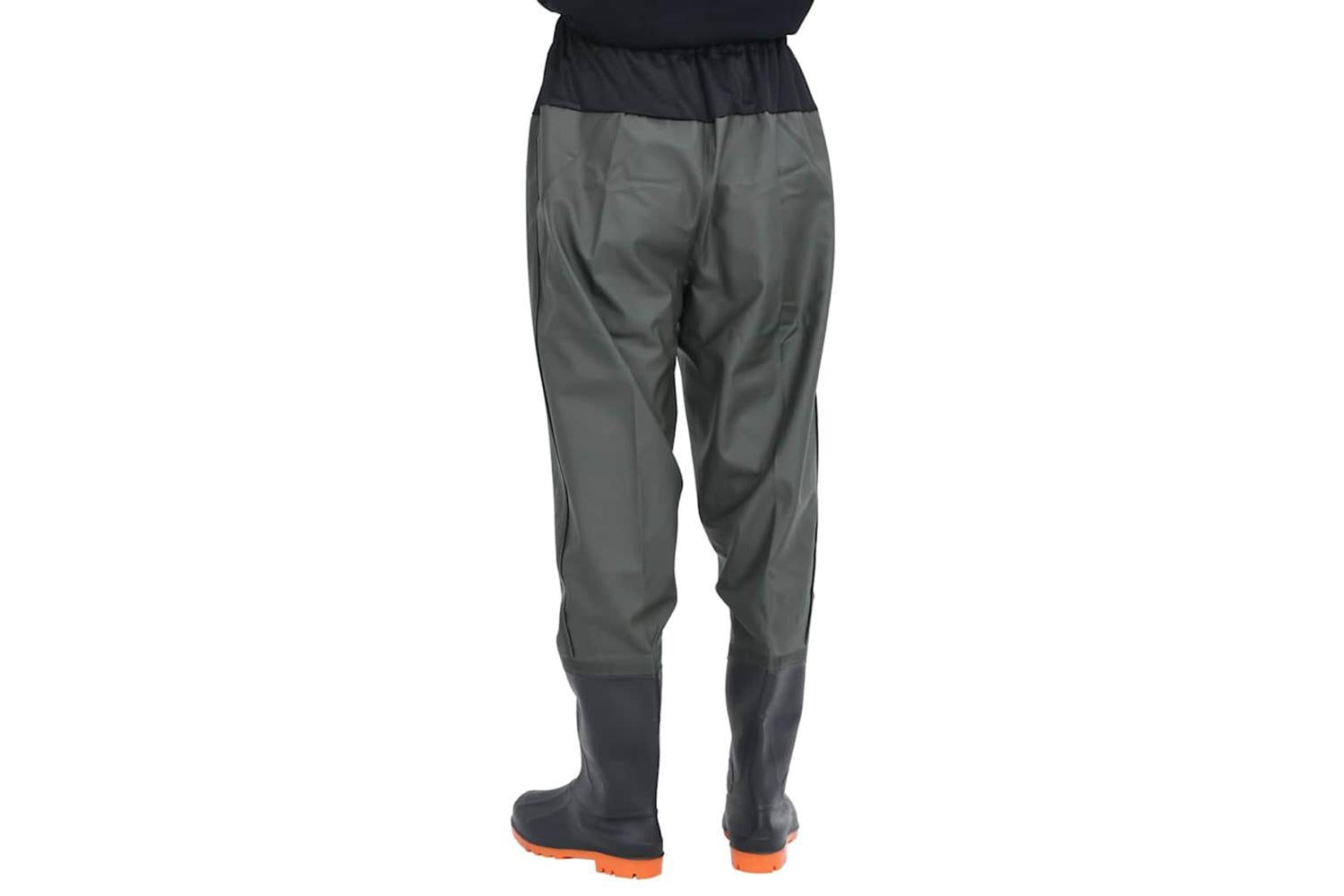 Vidaxl Waist Waders With Boots Dark Green Size 38-4
