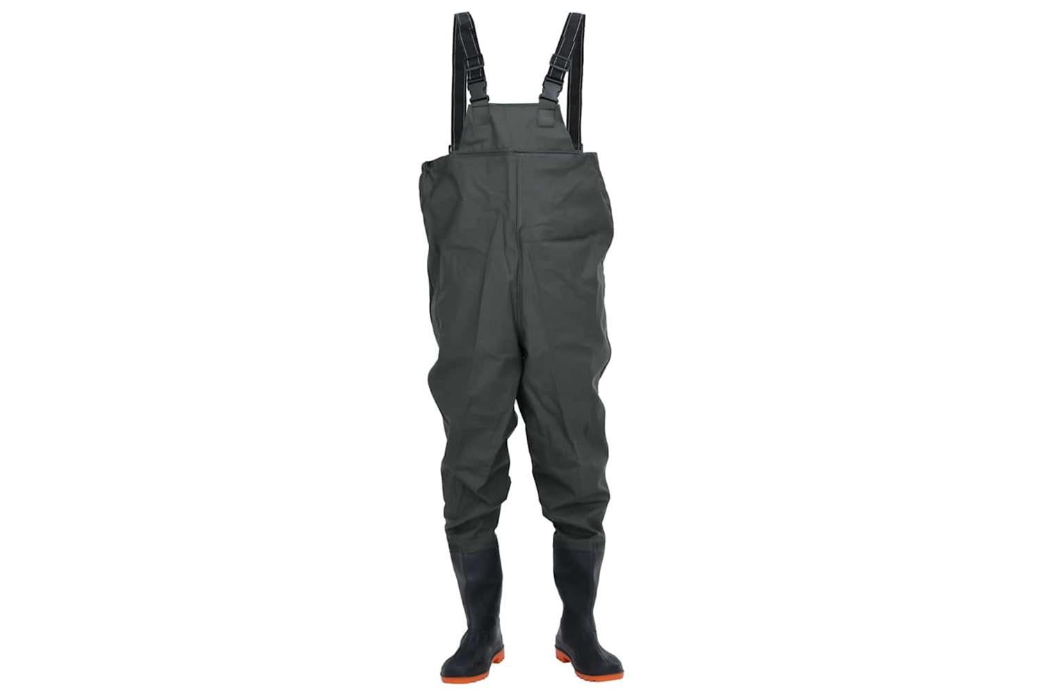 Vidaxl Chest Waders With Boots Dark Green Size 41-2