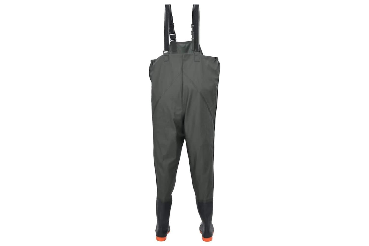 Vidaxl Chest Waders With Boots Dark Green Size 41-4