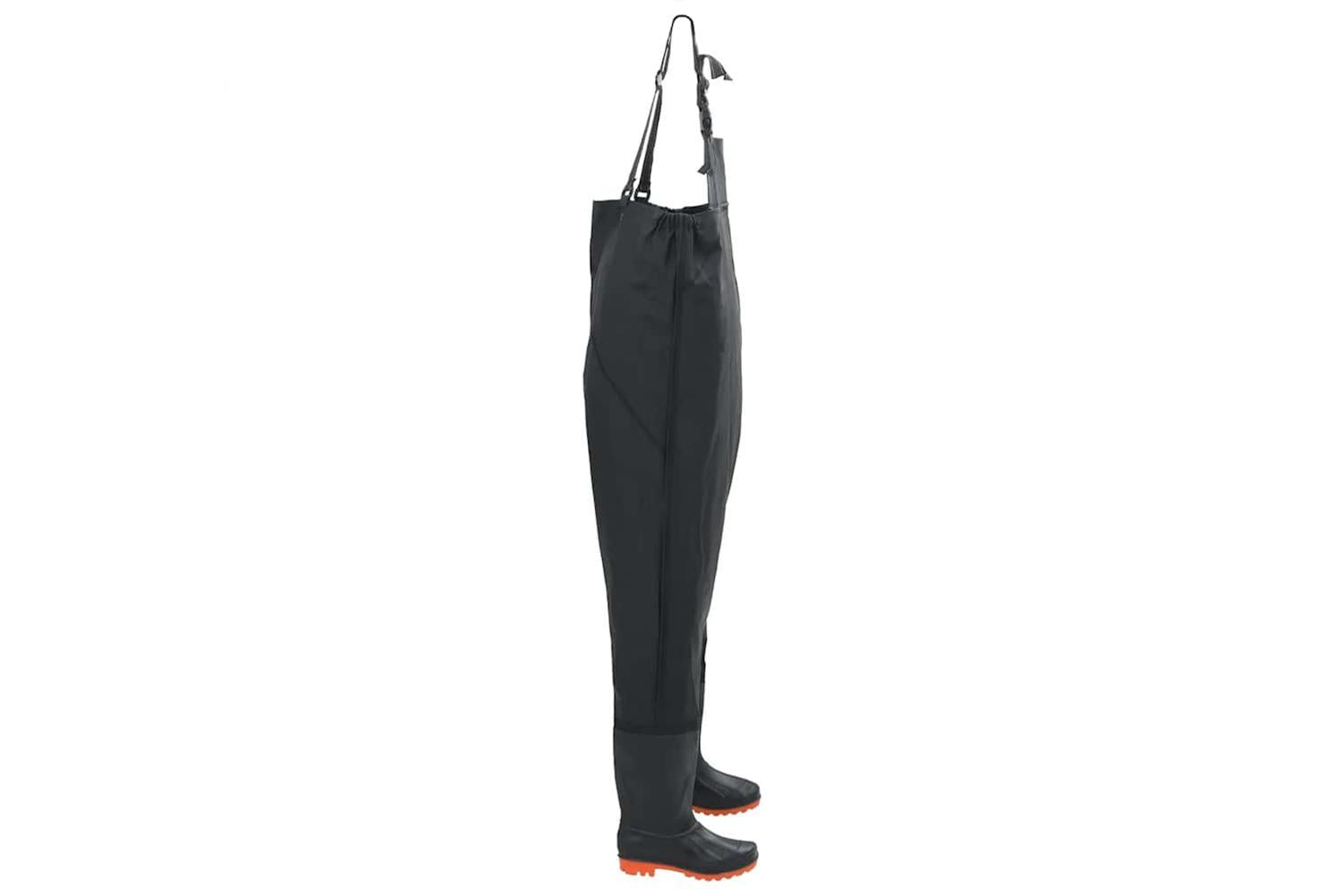 Vidaxl Chest Waders With Boots Black Size 39-3