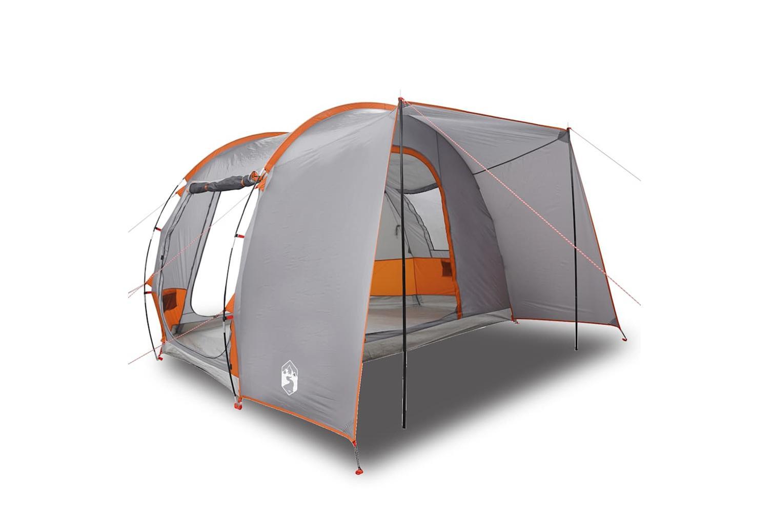 Vidaxl Car Tent 2-person Grey And Orange Waterproof-2