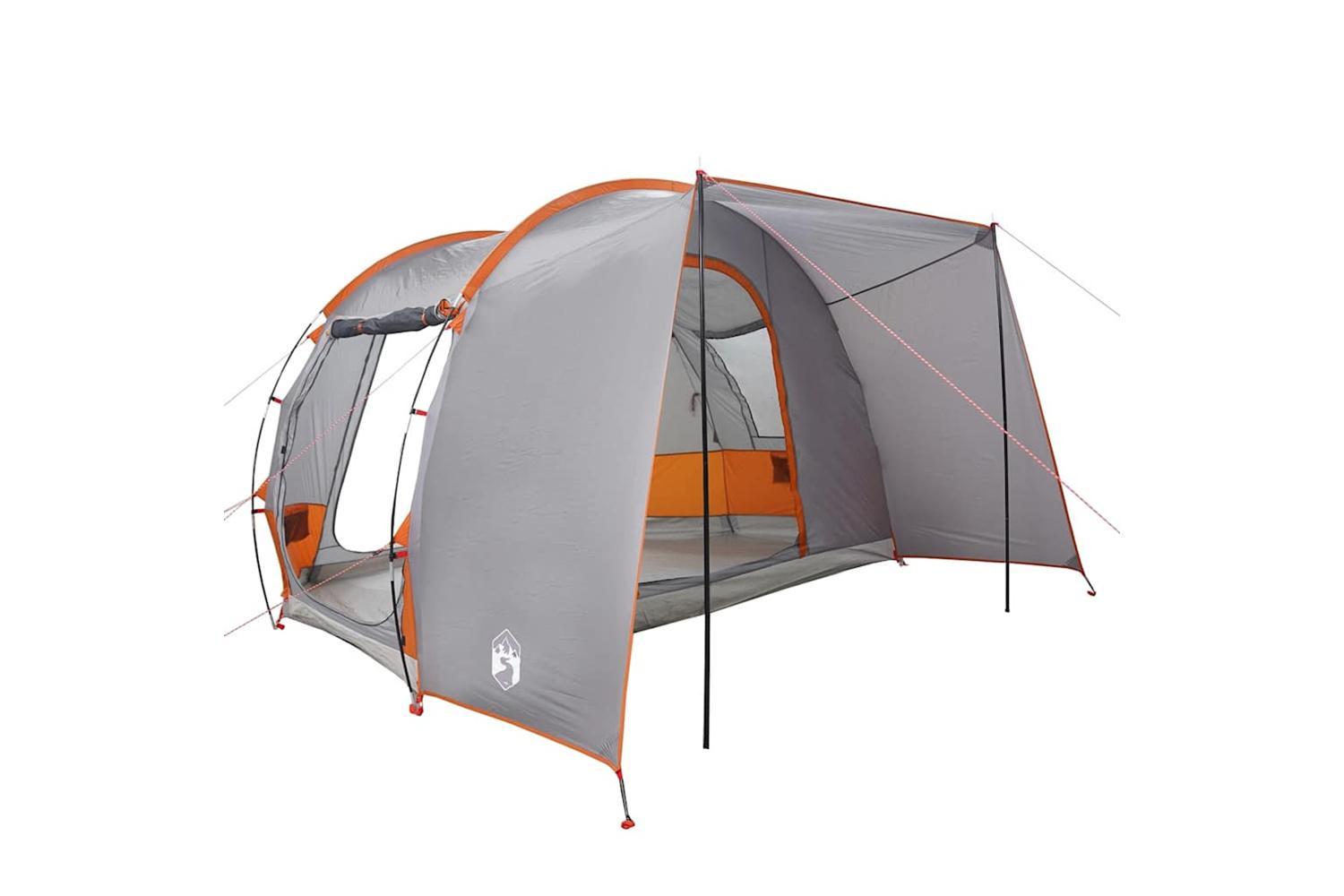Vidaxl Car Tent 2-person Grey And Orange Waterproof-3