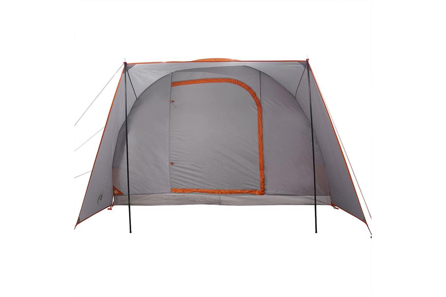 Vidaxl Car Tent 2-person Grey And Orange Waterproof-6
