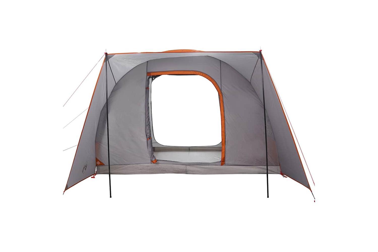 Vidaxl Car Tent 2-person Grey And Orange Waterproof-7