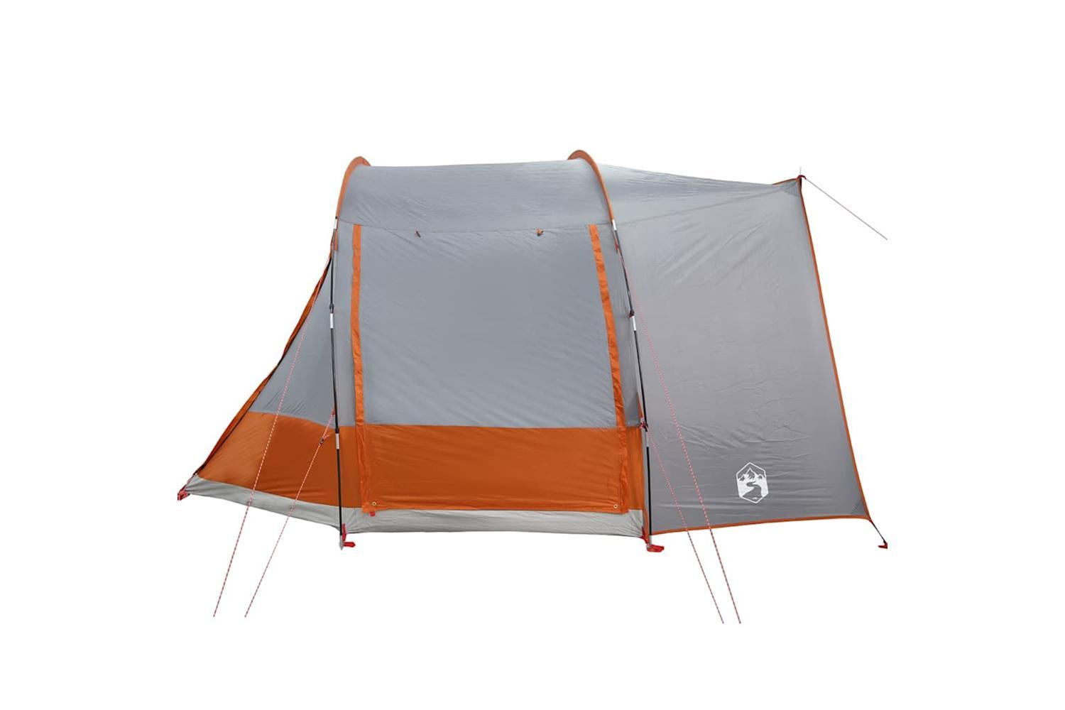 Vidaxl Car Tent 2-person Grey And Orange Waterproof-8